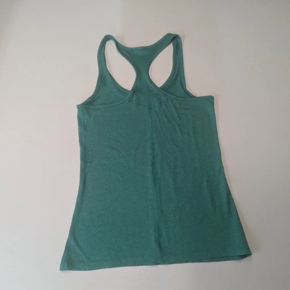 Nike Dri-Fit Size XS Green Racer Back Tank Top